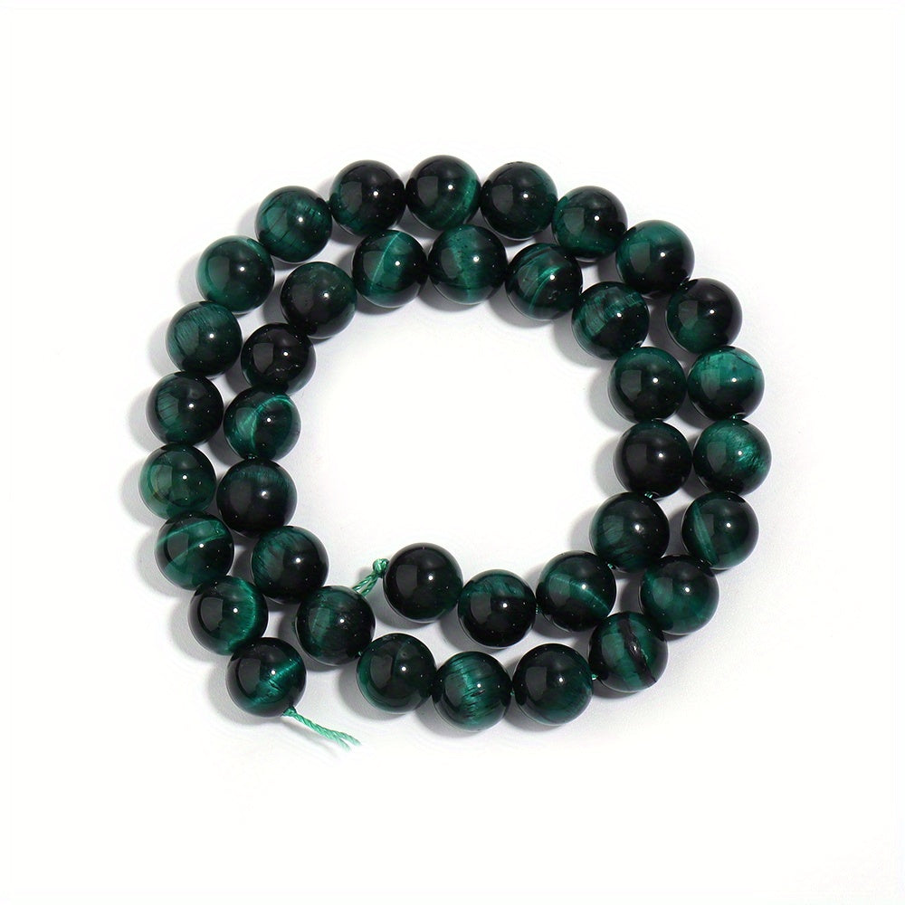 Green Tiger's Eye Stone Beads for DIY Jewelry Making 4-12mm