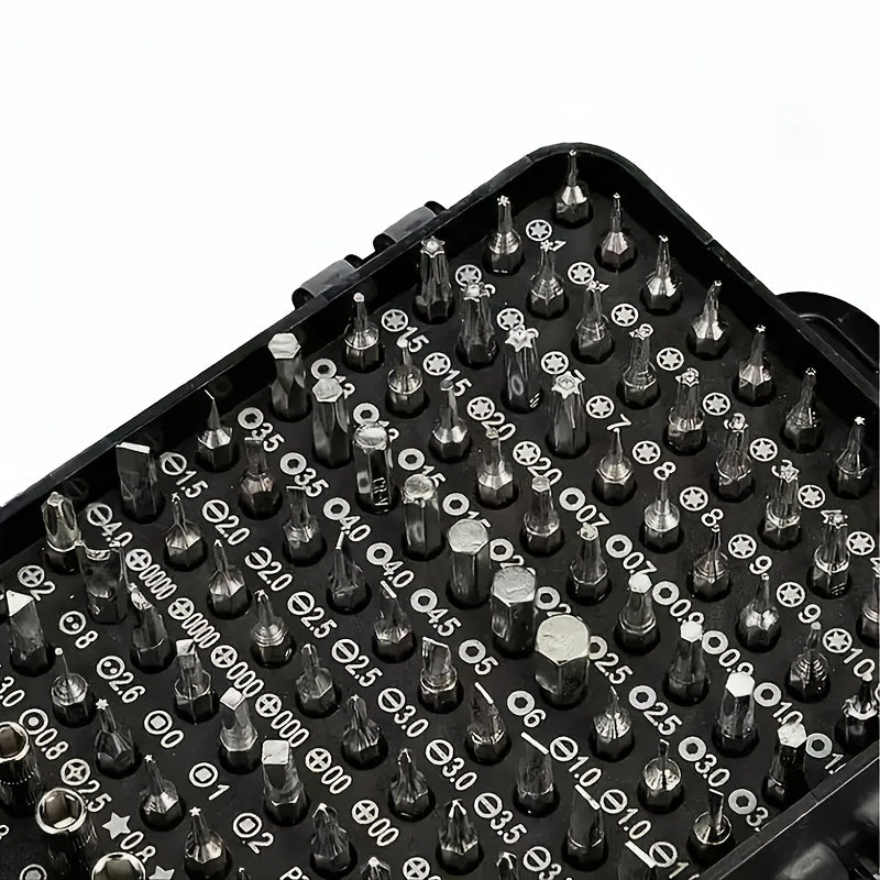 115 Piece Precision Screwdriver Set for Automotive and Electronics Repair