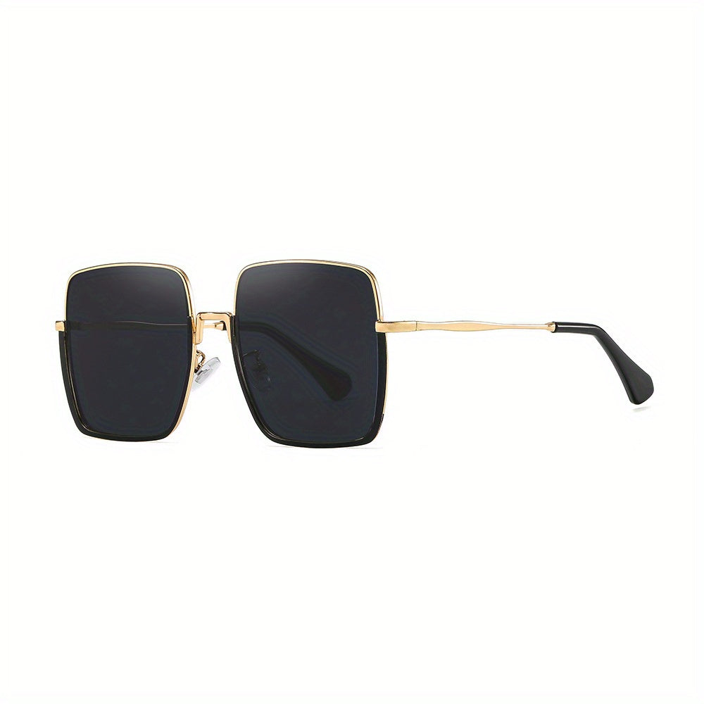 Y2K Square Frame Sunglasses Gradient Lens Block Glasses UV400