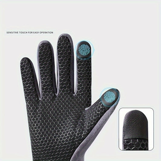 Warm Waterproof Fishing and Cycling Gloves