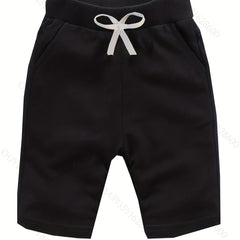 Boys Sports Shorts Drawstring Waist Soft Comfortable Breathable Summer