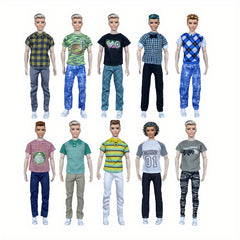 8 Pack Doll Clothing Set for 30 02cm Action Figures - Assorted Styles