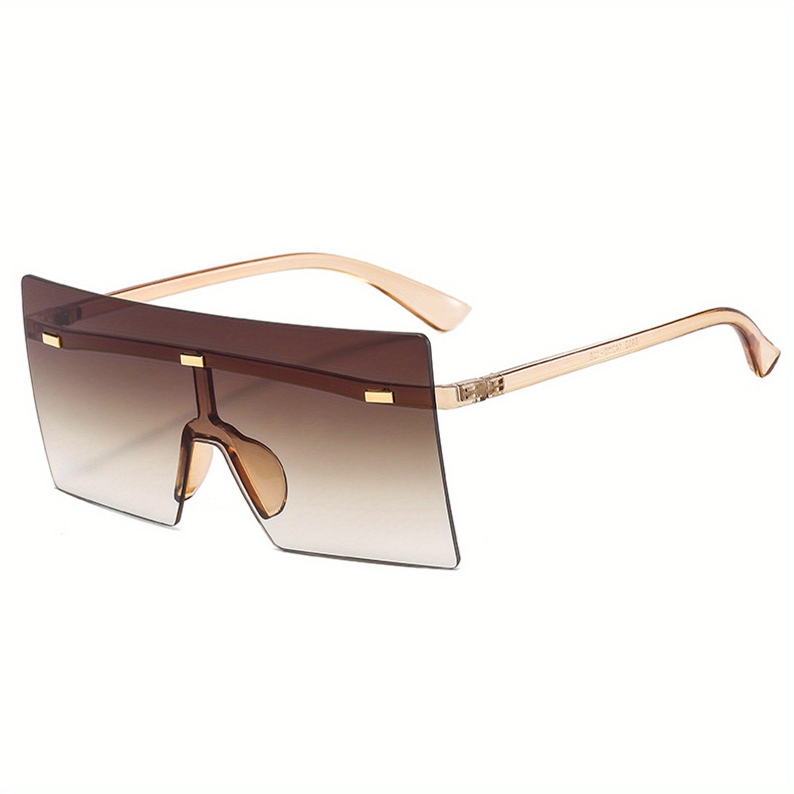 Men's Rimless UV Protection Sunglasses for Cycling Fishing with Case