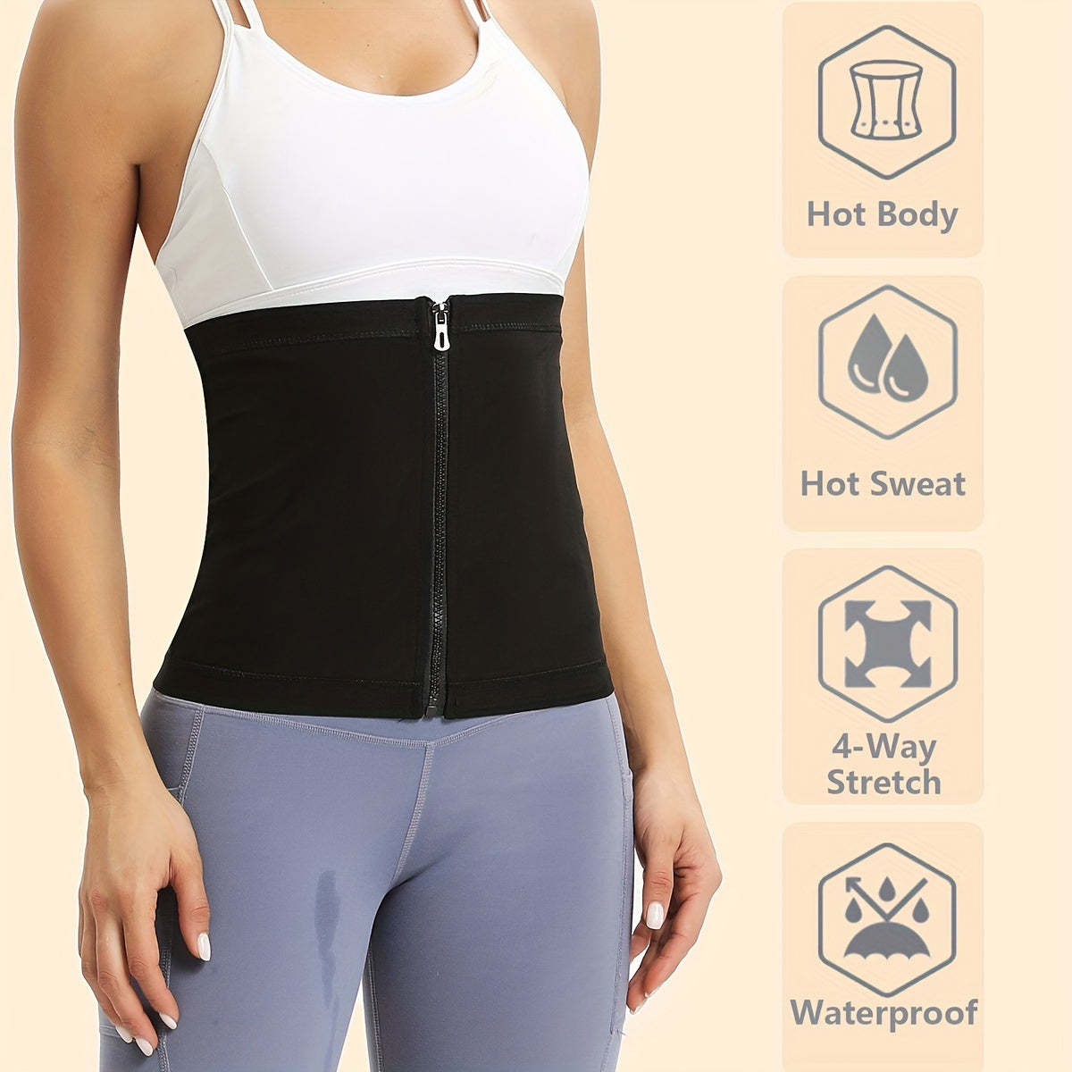 Sauna Sweat Waist Trimmer Body Shaper Waist Trainer Tummy Control