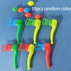 Durable Plastic Balloon Blowing Tubes for Outdoor Lung Exercise & Party Games