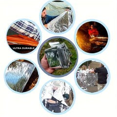 Portable Survival Insulation Blanket for Outdoor Camping