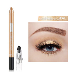 12 Metallic Eyeshadow Stick Shimmer Cream Pencil Waterproof