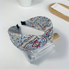 Boho Criss Cross Wide Headband for Women Girls