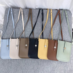 Women Shoulder Bag Mini Crossbody Messenger PU Leather Clutch Wallet Pouch