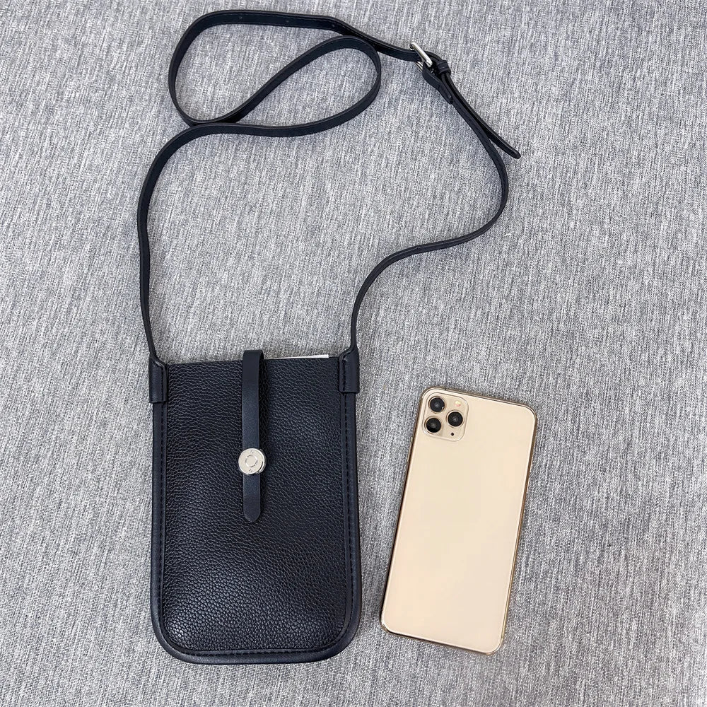 Women Shoulder Bag Mini Crossbody Messenger PU Leather Clutch Wallet Pouch