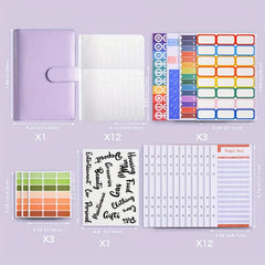 Budget Binder Set with Zipper Envelope A6 Budget Folder