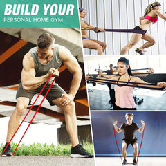 Resistance Band Set For Men And Women - Pull Up Aid Exercise - Physical Therapy