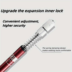 Aluminum 6061 4-section Straight Handle Climbing Stick