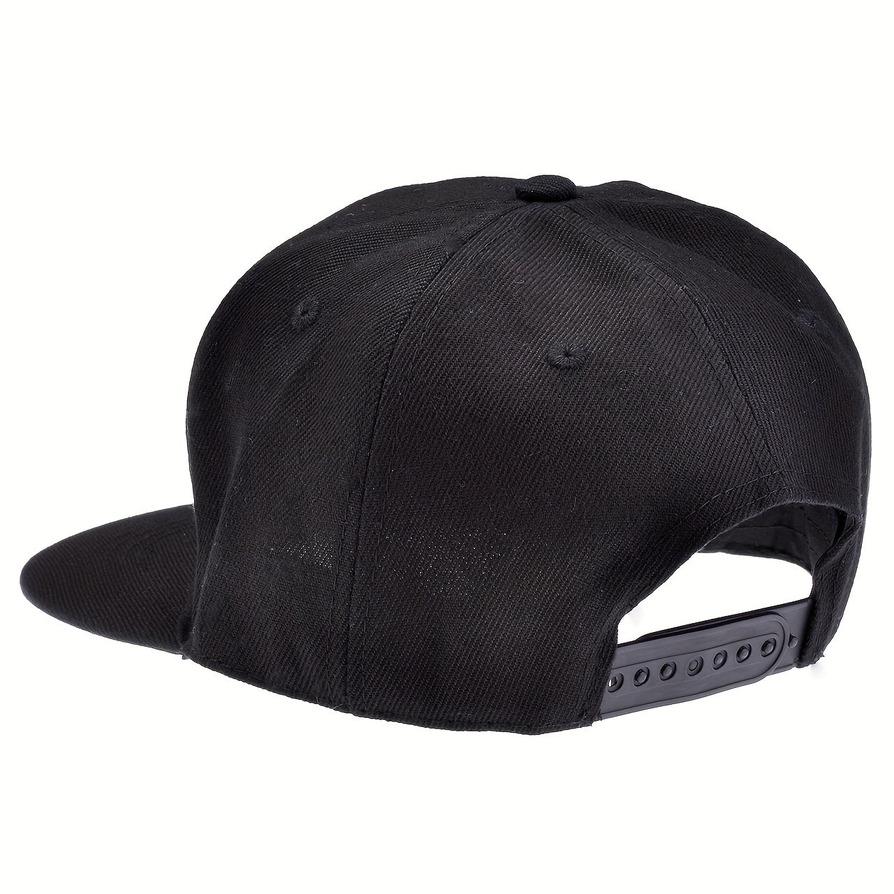 Solid Flat Brim Baseball Cap Hip Hop Peaked Cap