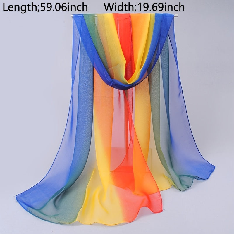 Women's Lightweight Sunscreen Scarf Pattern Long Shawls