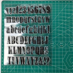 Alphabet Letters Clear Stamps for Scrapbooking DIY Greeting Card