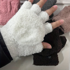 Half Finger Flip Gloves For Warmth And Flexibility Fingerless Winter Hand Wrist