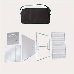 Outdoor Stainless Steel BBQ Stove Square Adjustable