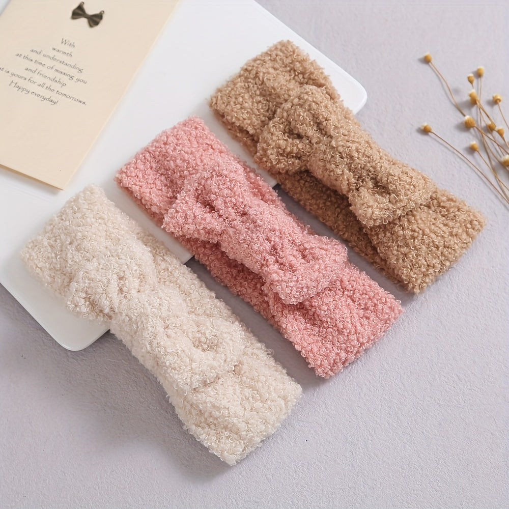 Plush Bow Headband Hairband Hair Accessories For Girls