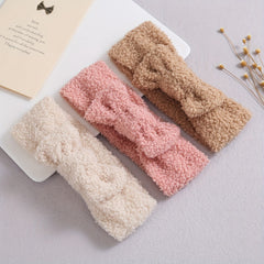 Plush Bow Headband Hairband Hair Accessories For Girls