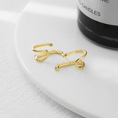 Geometric Rhinestone Stud Earrings Sweet Ear Jewelry