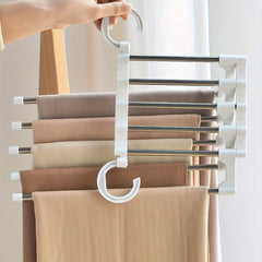 Stainless Steel Magic Pants Holder Space Saver