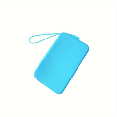 Silicone Zipper Storage Bag Lightweight Coin Purse With Wristband