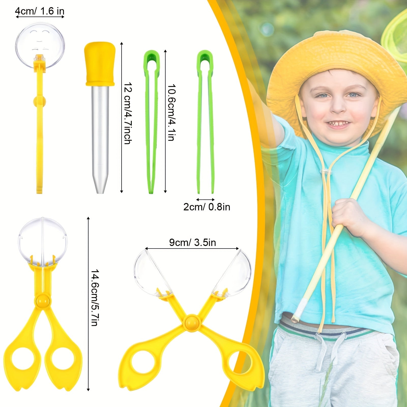 3 Fine Sports Skill Toys Insect Scissors, Tweezers, Dropper Catcher Tool