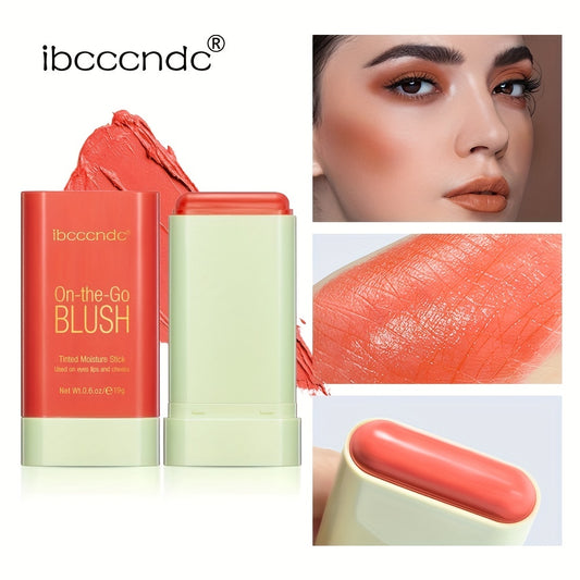 3-in-1 Lipstick Blush Stick Buildable Waterproof Cream