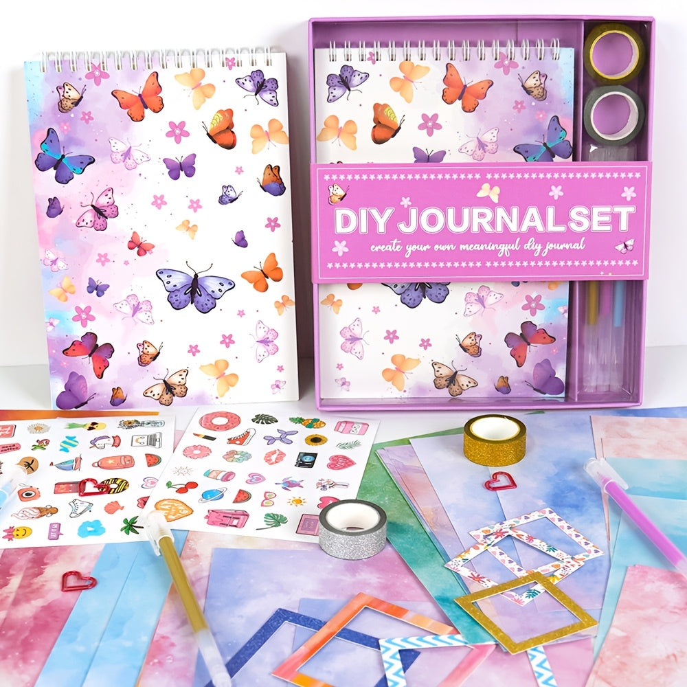 48pcs DIY Scrapbook Journal Kit Art Supplies Gift Set