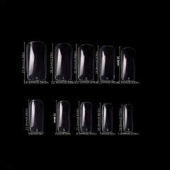 French Nail Tips 500 Pcs Half Cover False Nails