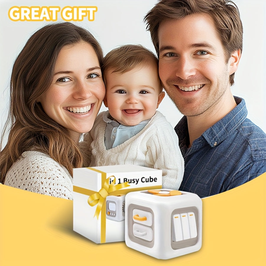 6 Sided Busy Cube for Kids Interactive Finger Training Toy