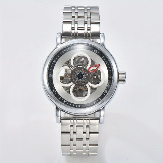 Teenager s Watch Men s Butterfly Double Button Steel Automatic Mechanical Watch