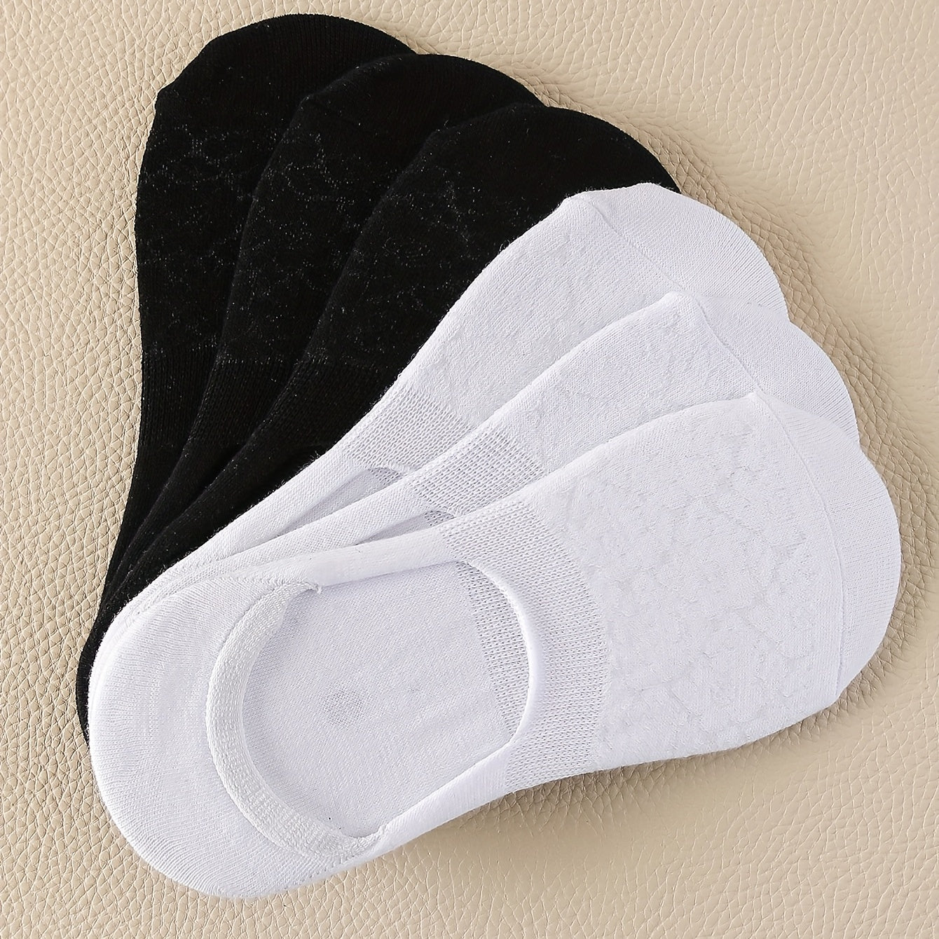 6 Pairs Solid Ankle Socks Soft Lightweight All-match Women's Stockings
