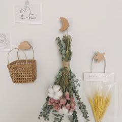 Rustic Beech Wood Wall Hooks