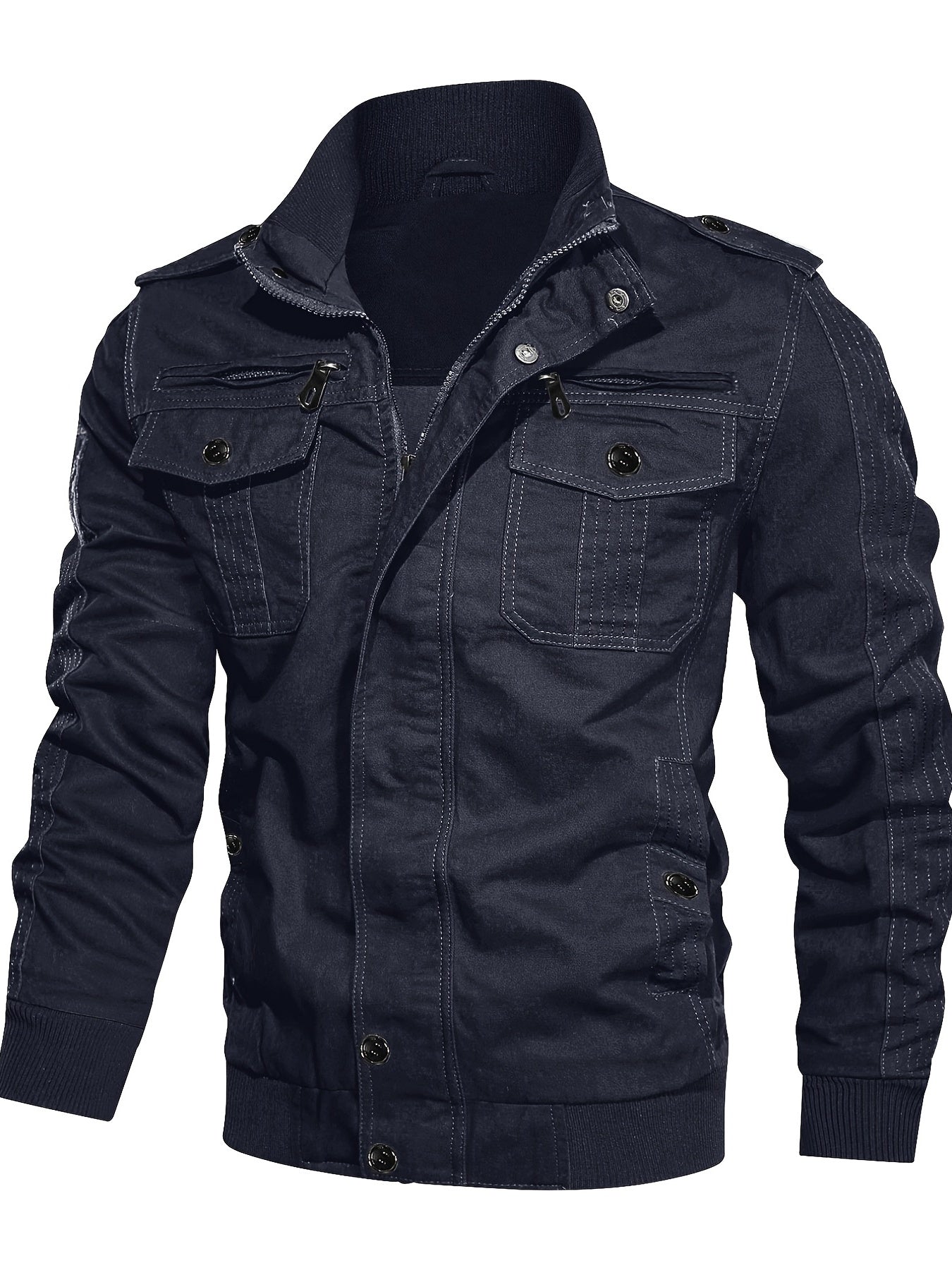 Men's Military Jacket Casual Outwear Lightweight Spring Falls