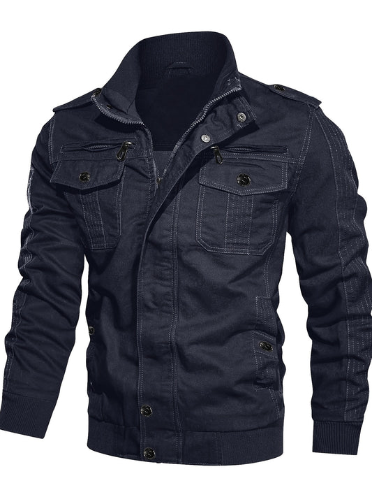 Men's Military Jacket Casual Outwear Lightweight Spring Falls