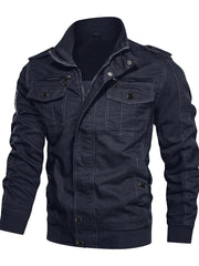 Men's Military Jacket Casual Outwear Lightweight Spring Falls