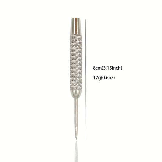 3PCS 17g Stainless Steel Dart Barrels For Metal Tip Dartboard