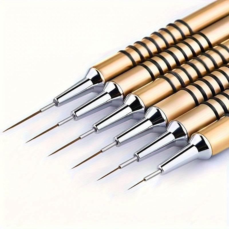 6pcs UV Gel Painting Brush Set Nail Art Christmas