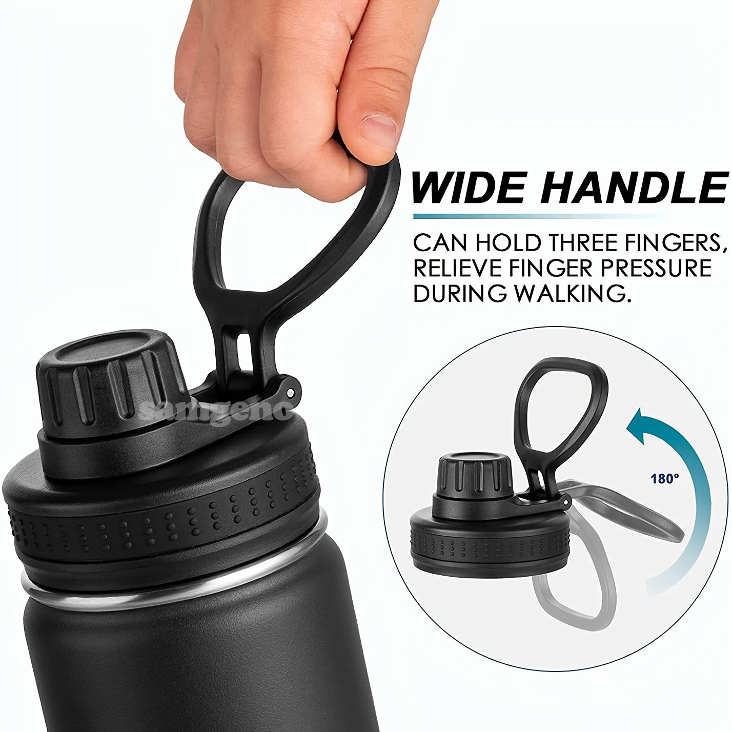 1000ml 32oz Stainless Steel Insulated Water Bottle with Spout Lid