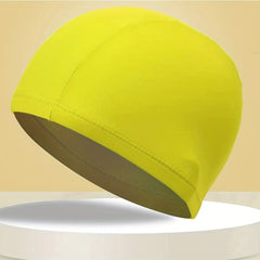 Solid Elastic Swimming Cap Men Women Swim Equipment