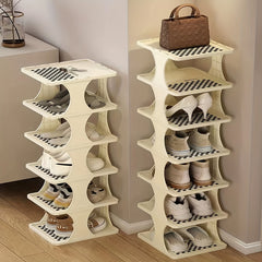 1pc Stackable Shoe Rack Small Space Organizer