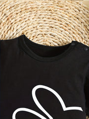 Baby Cotton Crop Sleeve Jumpsuit Romper Easter