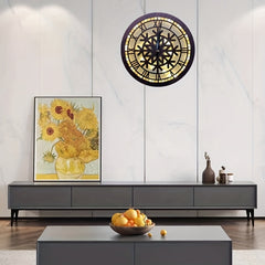 Kids Room LED Wall Clock - Wooden Sign Hanging Decor