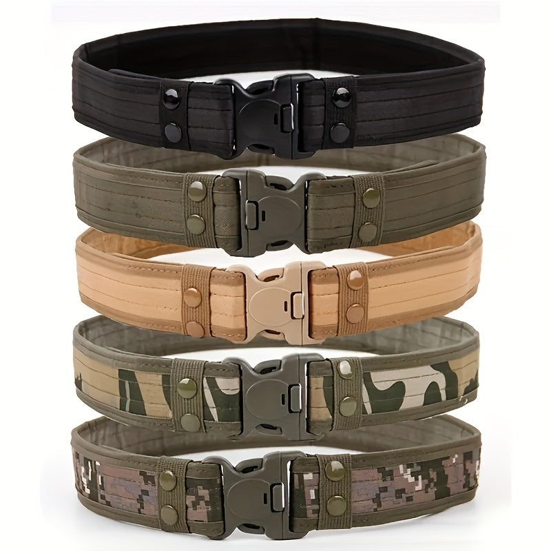 Outdoor Camouflage Tactical Belt Military Fan Oxford Cloth Belt