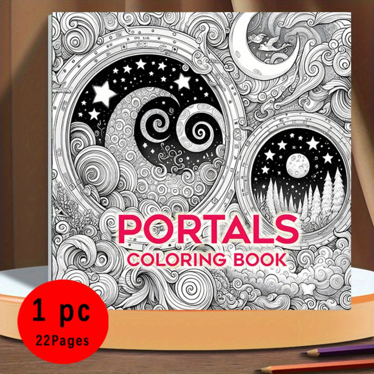 Legendary Portals Coloring Book Mystical Celestial & Nature Inspired Designs