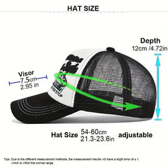 3D Embroidery Alphabet Baseball Cap Mesh Hat