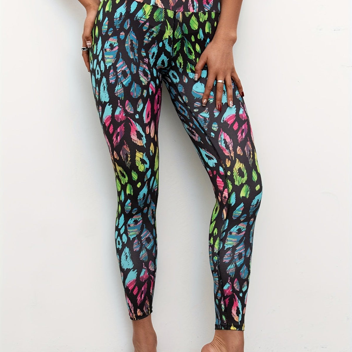Leopard Print Yoga Pants High Stretch Fitness Leggings