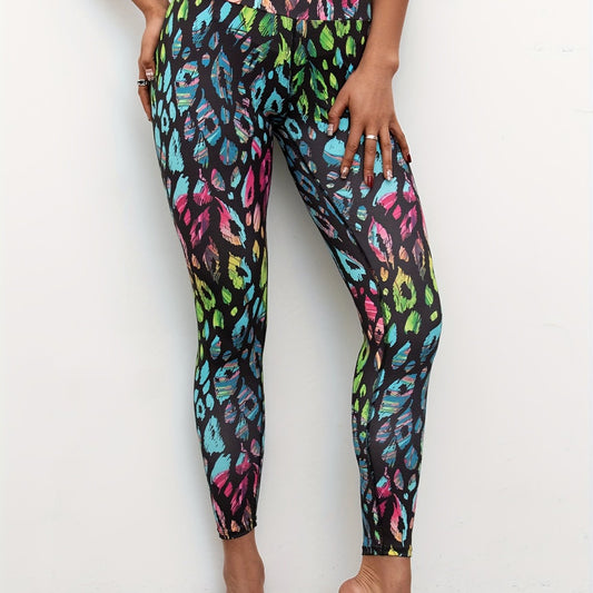 Leopard Print Yoga Pants High Stretch Fitness Leggings